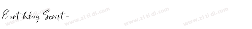 Earthboy Script字体转换